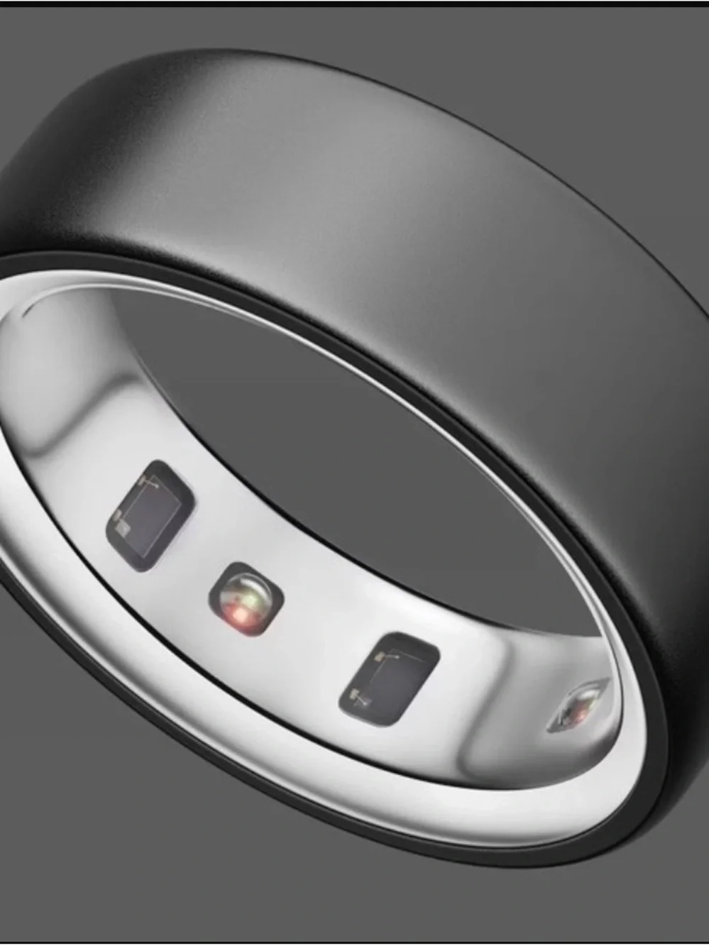 Discrete Black Smart Ring with Activity & Sleep Monitoring